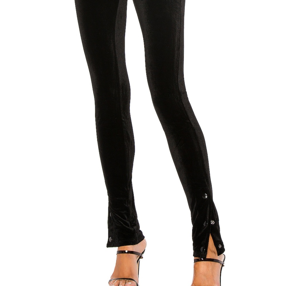NWT-Revolve Black Velvet Melodie Pants. - Picture 3 of 5